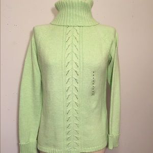 NWT Green Turtleneck Sweater